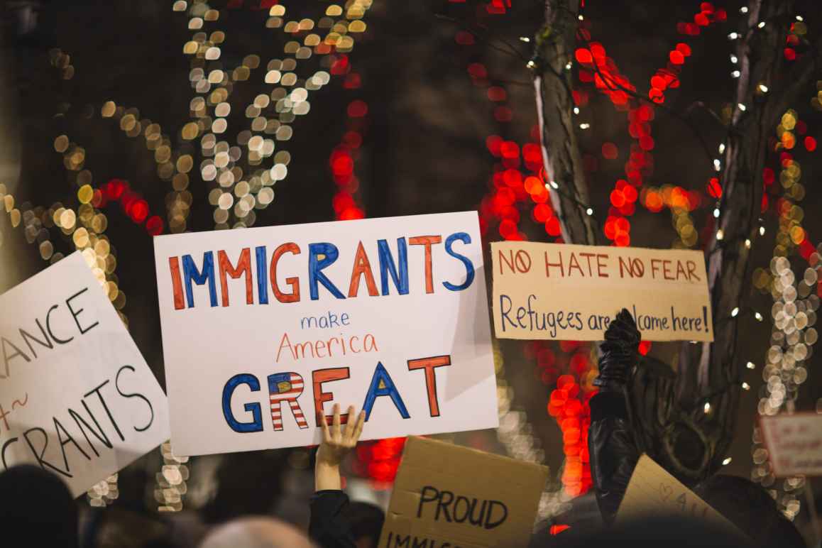Immigration Refugee Protest Signs