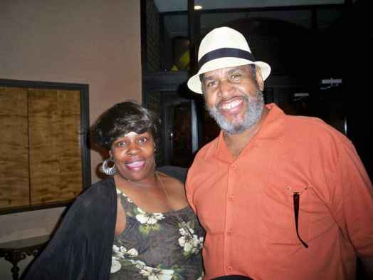 Eurie Stamps smiles with his wife Norma.