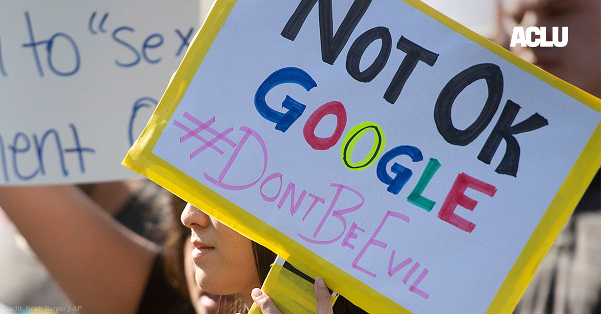 Workers protest against Google&#039;s handling of sexual misconduct allegations